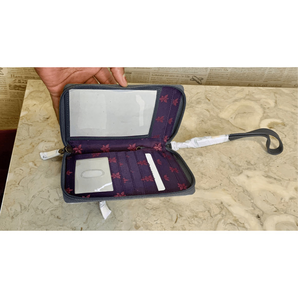 Anuschka Hand Painted Wallet Organizer Wallet Lion - Picture 6 of 8